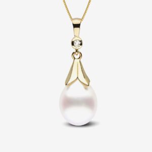 Crimson Pearl Pendant Necklace